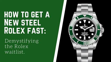 rolex wiet|steel rolex wait list.